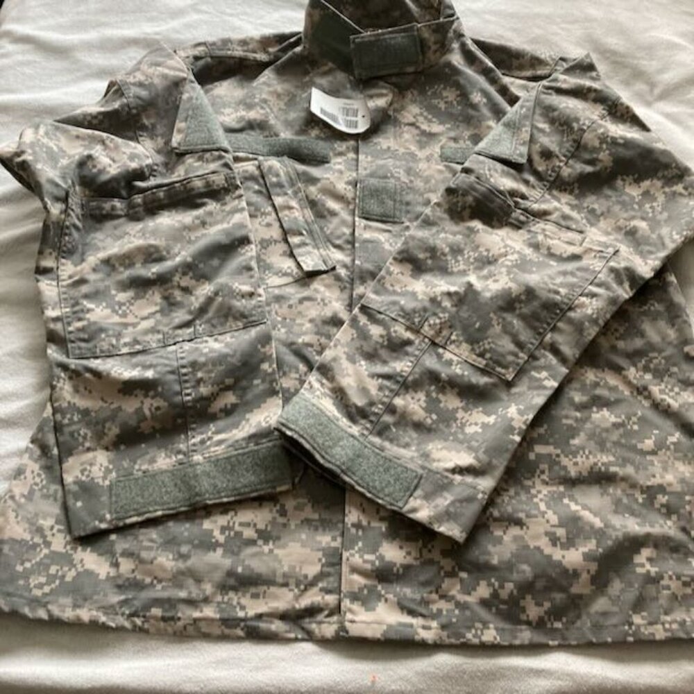Digital BDU Coat & Trouser Utility Army Combat Uniform Large Coat Large Pants